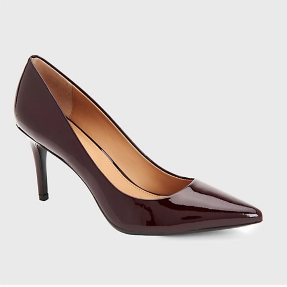 Calvin Klein Oxblood Gayle Patent Leather